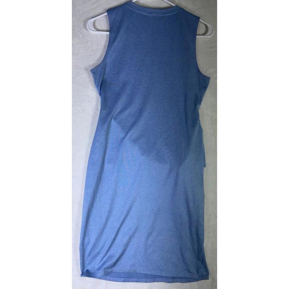 Pink Lady Womens Scoop Neck Sleeveless Romper Dress Tie Light Blue Small Bodycon - Picture 10 of 12